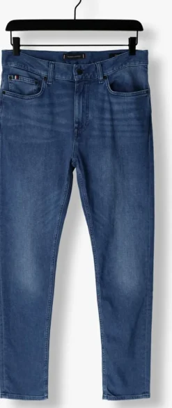 blauwe tommy hilfiger slim fit jeans slim bleecker sstr lake blue