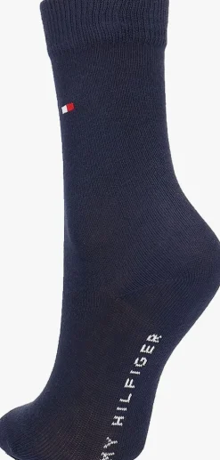 blauwe tommy hilfiger sokken th children sock th basic 2p