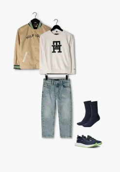 blauwe tommy hilfiger sokken th children sock th basic 2p