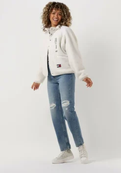 blauwe tommy hilfiger straight leg jeans new classic straight hw a babe