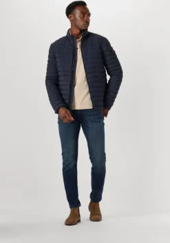 blauwe tommy hilfiger straight leg jeans core bleecker deep blue