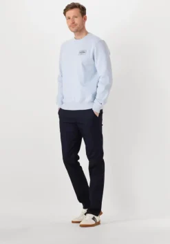 blauwe tommy hilfiger sweater monotype label sweatshirt