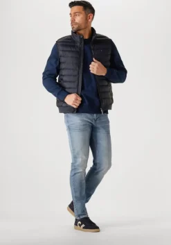 blauwe tommy hilfiger sweater monotype label sweatshirt