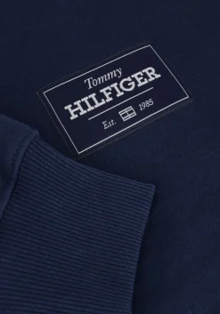 blauwe tommy hilfiger sweater monotype label sweatshirt