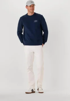 blauwe tommy hilfiger sweater monotype label sweatshirt