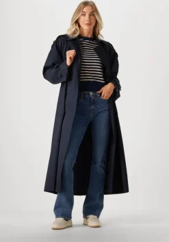 blauwe tommy hilfiger trui gold btn boat-nk swtshirt