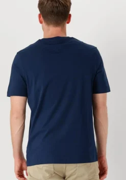 blauwe tommy hilfiger t-shirt monotype printed label tee