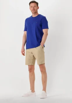 blauwe tommy hilfiger t-shirt ess seasonal reg fit solid tee