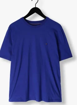 blauwe tommy hilfiger t-shirt ess seasonal reg fit solid tee