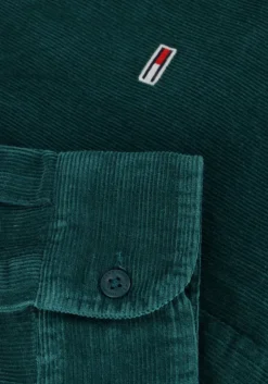 blauwe tommy jeans casual overhemd tjm reg corduroy shirt