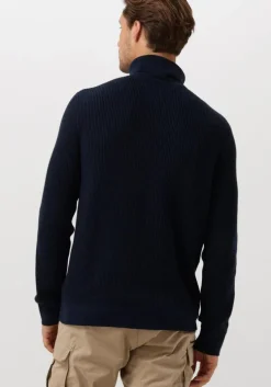 blauwe tommy jeans coltrui tjm slim xs badge rollneck