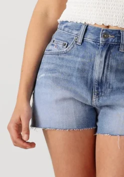 blauwe tommy jeans korte broek hot pant bi8036