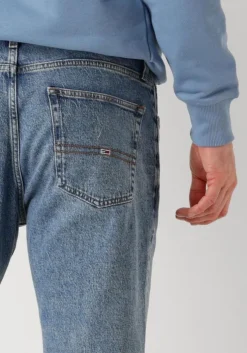 blauwe tommy jeans slim fit jeans ryan slim str ai4136