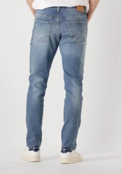 blauwe tommy jeans slim fit jeans scanton slim ai1239