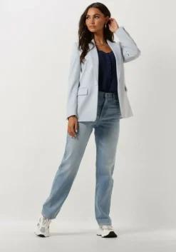 blauwe tommy jeans straight leg jeans julie uh str ch0115