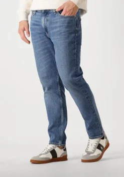 blauwe tommy jeans tapered jeans dad jeans rglr tprd cho130