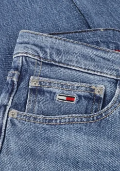 blauwe tommy jeans tapered jeans dad jeans rglr tprd cho130