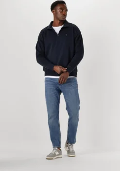 blauwe tommy jeans tapered jeans dad jeans rglr tprd cho130