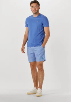 blauwe tommy jeans t-shirt tjm xslim jaspe htr tee ext