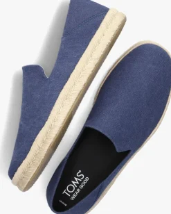 blauwe toms instappers santiago heren
