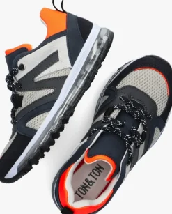 blauwe ton & ton lage sneakers arn