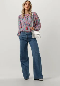 blauwe twinset milano wide jeans 10070822-cpc