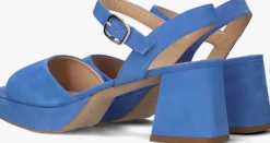 blauwe unisa sandalen met hak ney