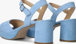 blauwe unisa sandalen met hak ney