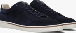 blauwe van bommel lage sneakers sbm-10019