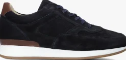blauwe van bommel lage sneakers sbm-10020 libra