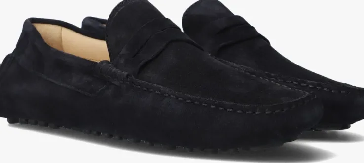 blauwe van bommel mocassins sbm-40019