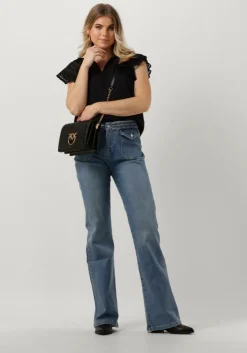 blauwe vanessa bruno flared jeans nano