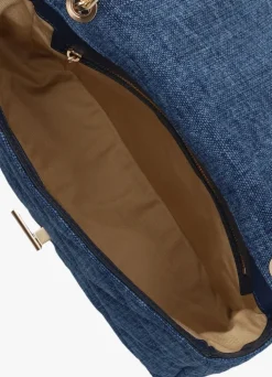 blauwe vanessa bruno schoudertas grand moon