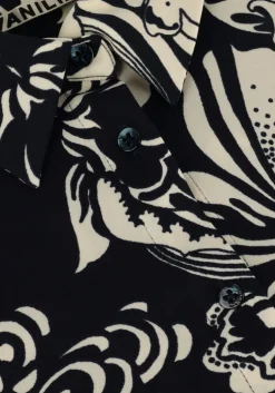 blauwe vanilia blouses swirl blouse