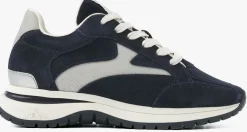 blauwe via vai lage sneakers usher riggs
