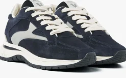 blauwe via vai lage sneakers usher riggs