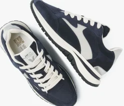 blauwe via vai lage sneakers usher riggs