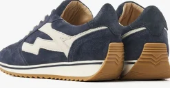 blauwe via vai lage sneakers mikki alex