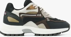 blauwe via vai lage sneakers danae noah