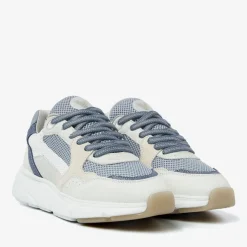 blauwe via vai lage sneakers vic celia