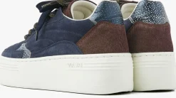 blauwe via vai lage sneakers isa josie