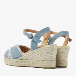 blauwe via vai sandalen met hak luisa ayla