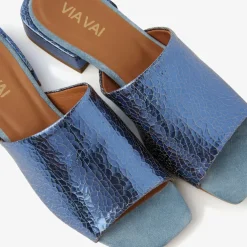 blauwe via vai slippers gigi luna