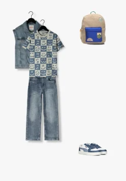 blauwe vingino gilet tiana