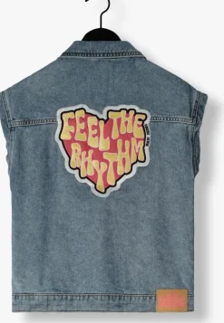 blauwe vingino gilet tiana