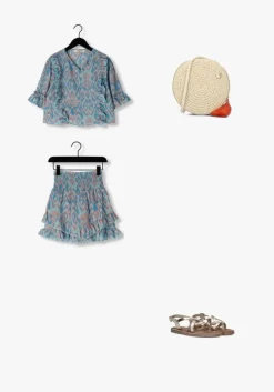 blauwe vingino minirok riley