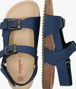 blauwe vingino platte sandalen billy bright