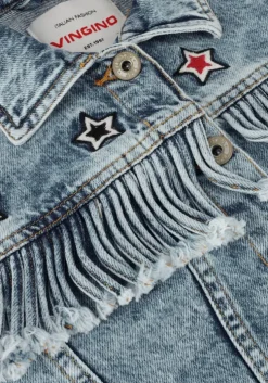 blauwe vingino spijkerjas tori