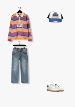 blauwe vingino straight leg jeans gino