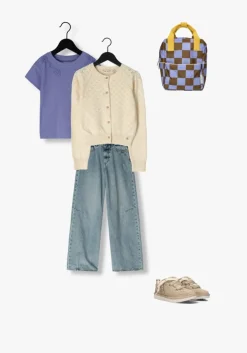 blauwe vingino wide jeans cassie